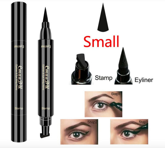 CmaaDu Liquid Eyeliner Black with Double-Headed Stamps - The Face Method
