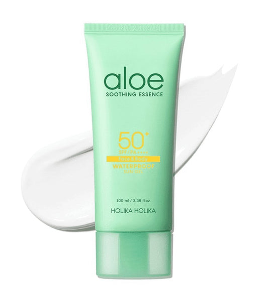 Holika Holika - Aloe Waterproof Sun Gel SPF50+ PA++++ 100ml - The Face Method
