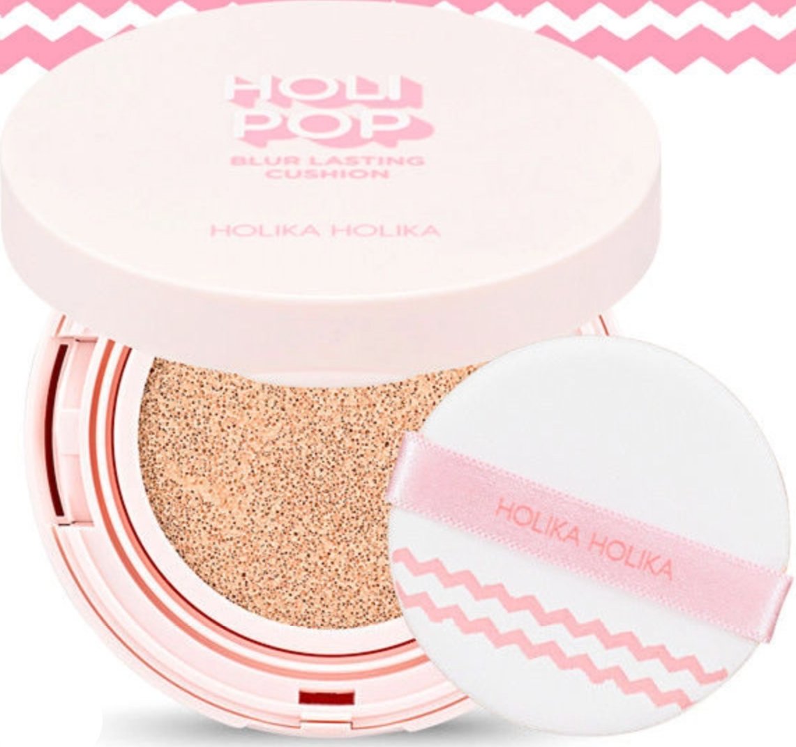 HOLIKA HOLIKA - Holi Pop Blur Lasting Cushion SPF50+ PA+++ (3 Colors) - The Face Method