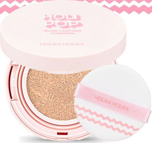 HOLIKA HOLIKA - Holi Pop Blur Lasting Cushion SPF50+ PA+++ (3 Colors) - The Face Method