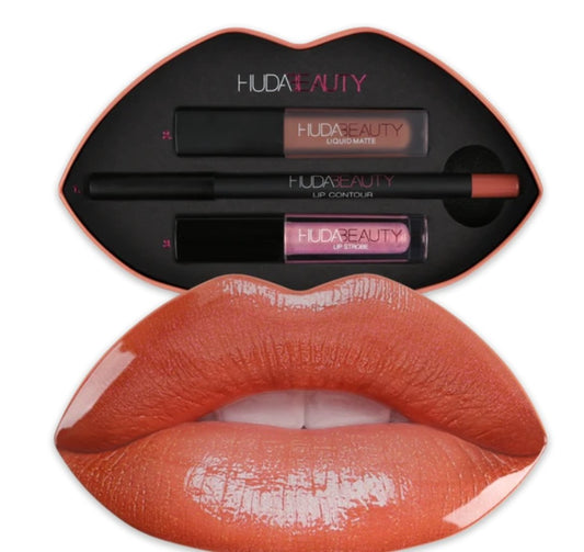 Huda Beauty Contour & Strobe Lip Set - Trendsetter - The Face Method