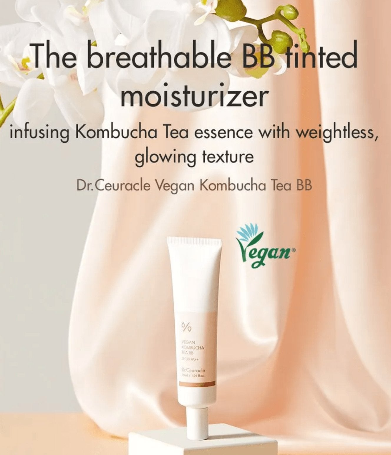 Dr Ceuracle Vegan Kombucha Tea BB 30ml SPF30 - The Face Method