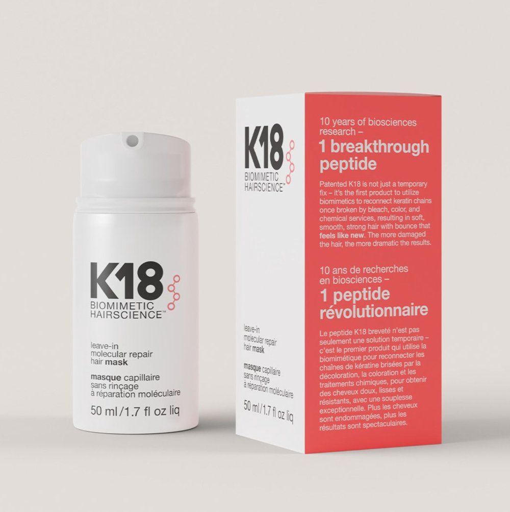 K18 Leave - in Molecular Repair Hair Mask 50ml - The Face Method