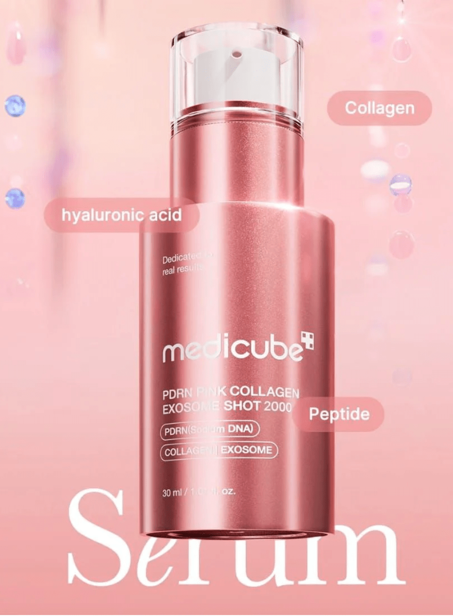Medicube PDRN Pink Collagen Exosome 2000 Shot 30ml - The Face Method