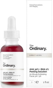 The Ordinary AHA 30% + BHA 2% Peeling Solution - The Face Method