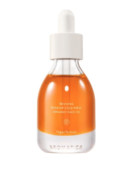 AROMATICA - Reviving Rosehip Cold Press Organic Face Oil 30ml - The Face Method