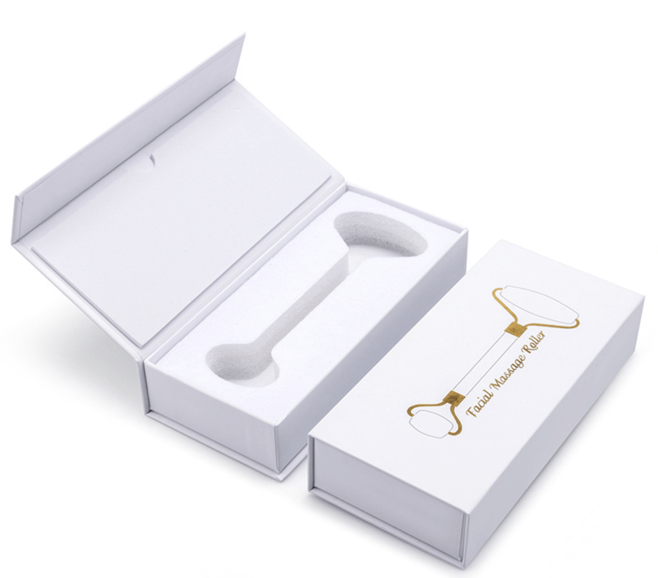 Genuine Natural Stone Facial Roller in Gift Box - Dual Ended - The Face Method