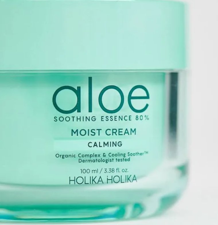 HOLIKA HOLIKA - Aloe Soothing Essence 80% Moist Cream - 100ml - The Face Method