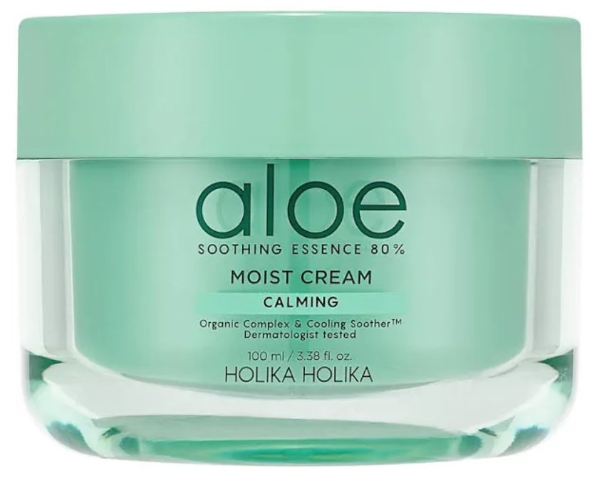 HOLIKA HOLIKA - Aloe Soothing Essence 80% Moist Cream - 100ml - The Face Method