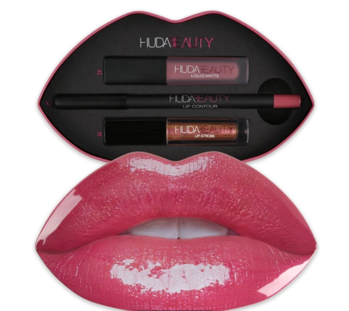 Huda Beauty Contour & Strobe Lip Set - Trophy Wife - The Face Method