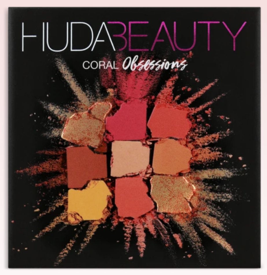 Huda Beauty Coral Obsessions Palette - The Face Method