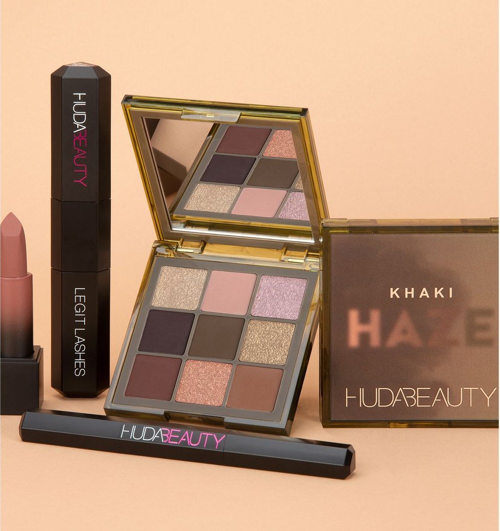 Huda Beauty Khaki Haze Obsessions Palette - The Face Method