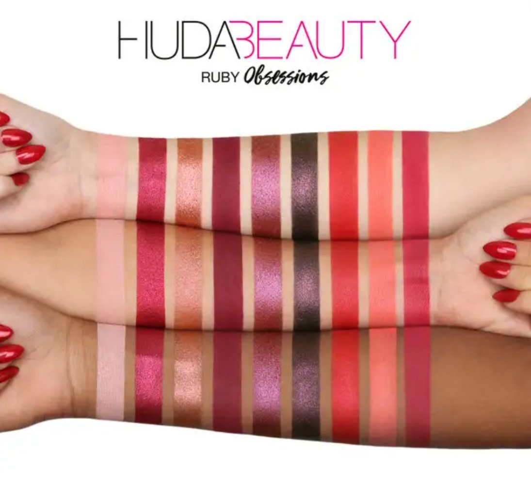 Huda Beauty Ruby Obsessions Palette - The Face Method