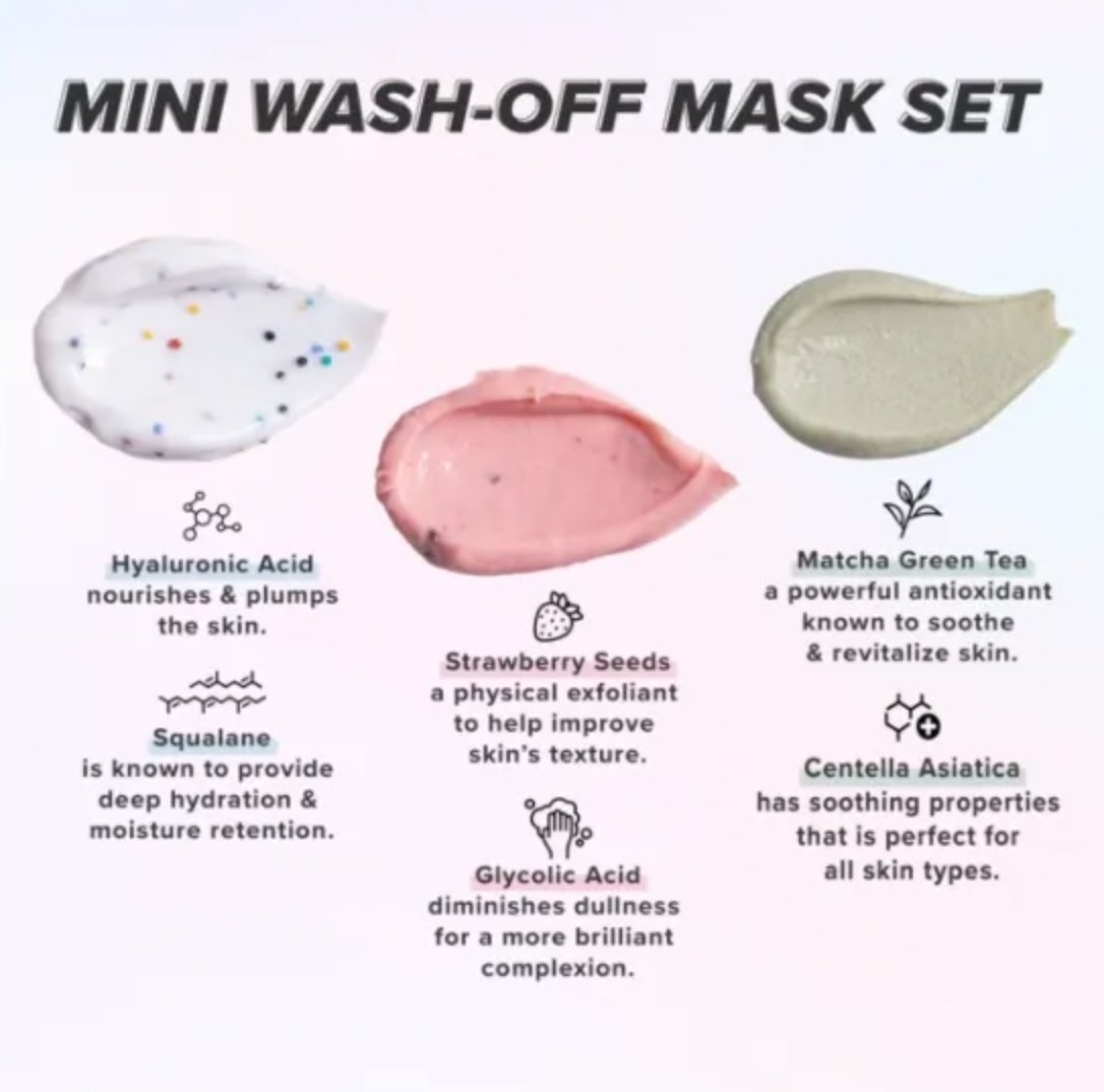 I DEW CARE - Mini Scoops Wash-Off Mask Set - The Face Method