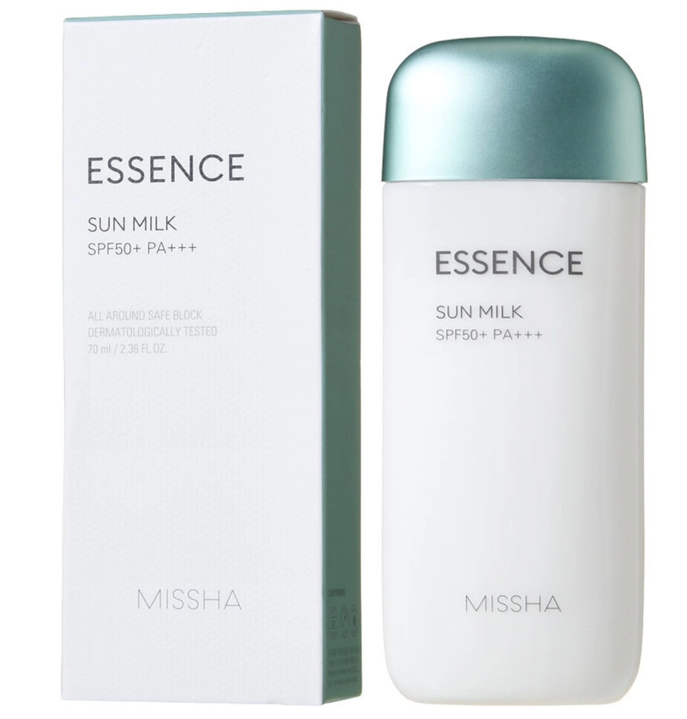 MISSHA - All-Around Safe Block Essence Sun Milk SPF50+ PA+++ 70ml - The Face Method