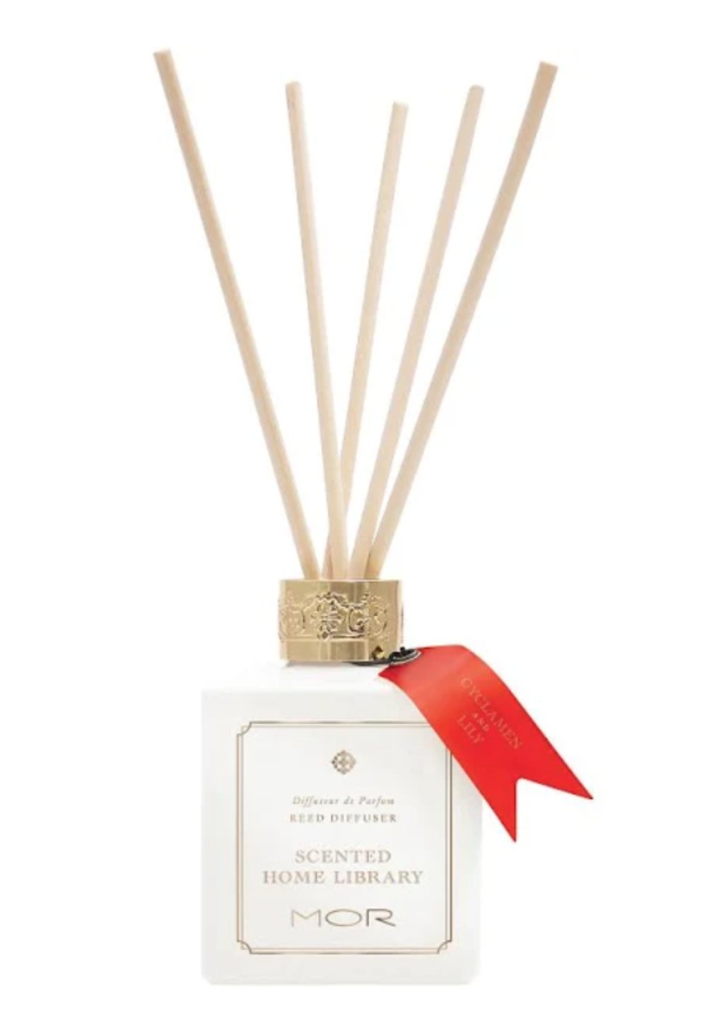 MOR Cyclamen and Lily Scented Home Library Reed Diffuser 180ml - The Face Method