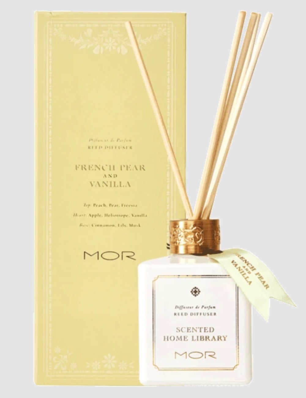 MOR Limited Edition French Pear & Vanilla Reed Diffuser 180ml - The Face Method