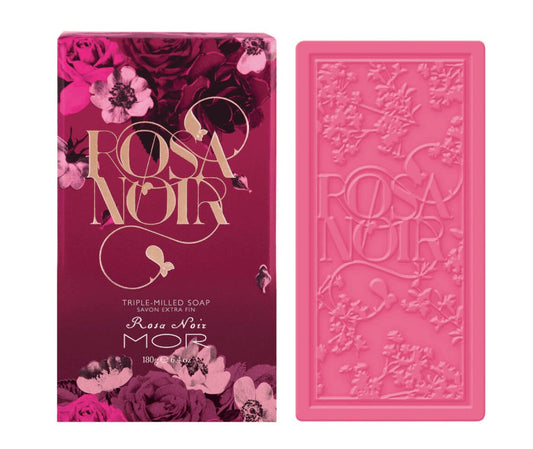MOR Rosa Noir Boxed Triple-Milled Soap 180g - The Face Method