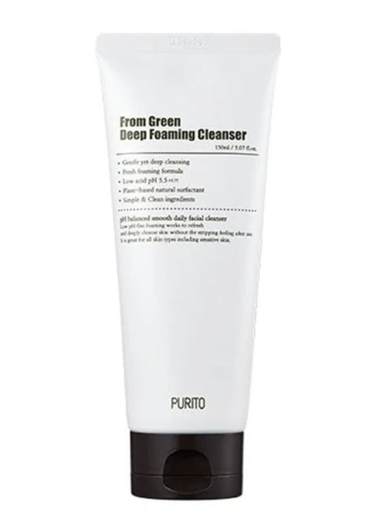 PURITO - From Green Deep Foaming Cleanser 150ml - The Face Method