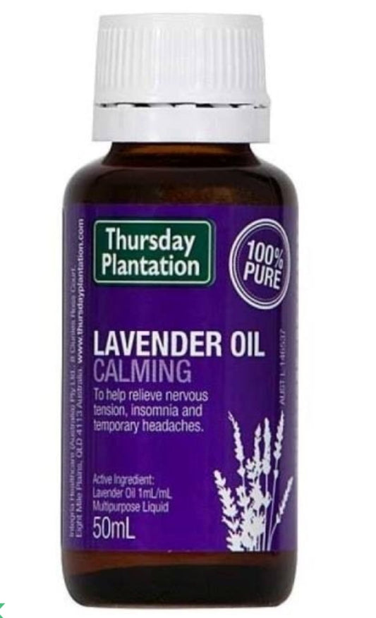 Thursday Plantation Lavender Oil 100% Pure 50ml - The Face Method